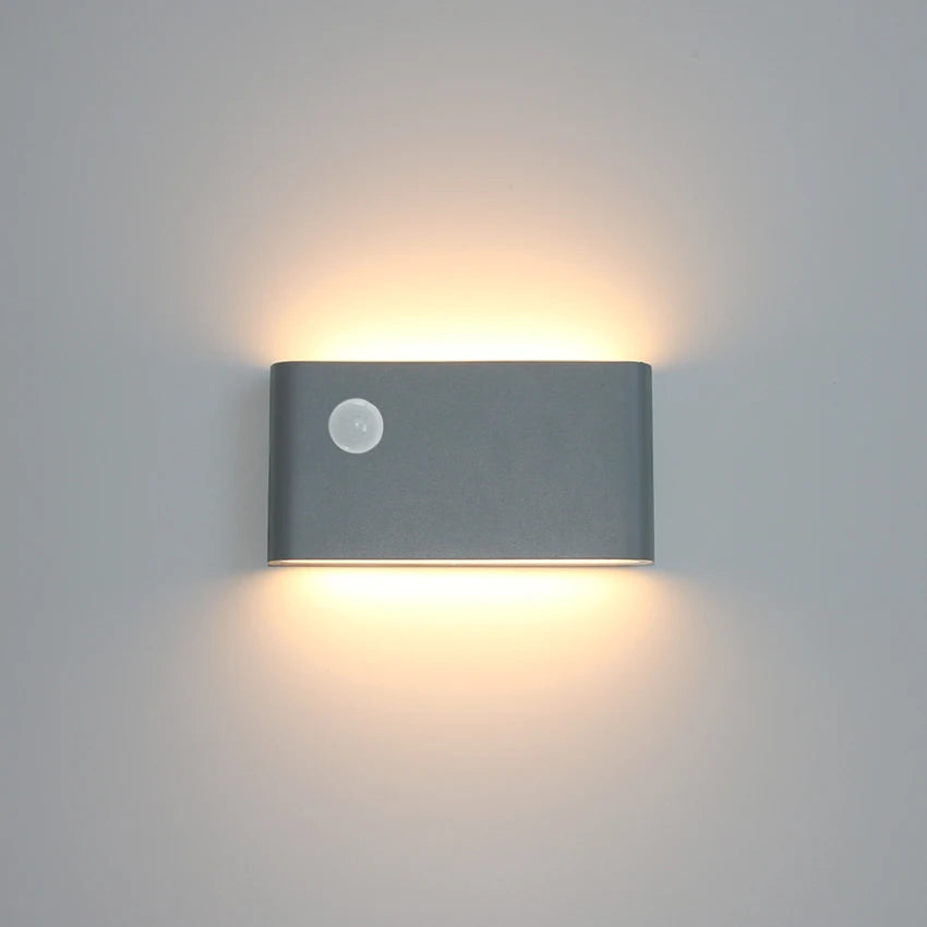 Modern LED Outdoor Motion Sensor Waterproof Wall Lamp - Garden and Courtyard Lighting