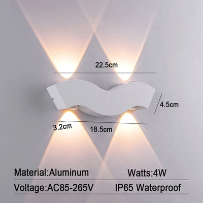 Nordic Modern Minimalist LED Wall Lamp - Indoor & Outdoor IP65 Waterproof Lights