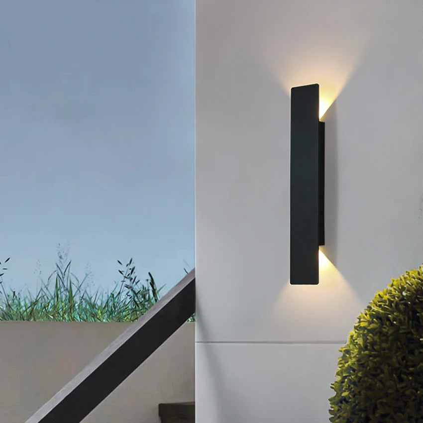 Sleek LED Indoor/Outdoor Wall Lamps - Stylish Illumination for Garden and Any Space