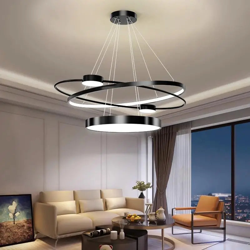 Modern LED Pendant Light Lamps for Living and Dining Rooms, Indoor Lighting Chandeliers for Stylish Home Decor