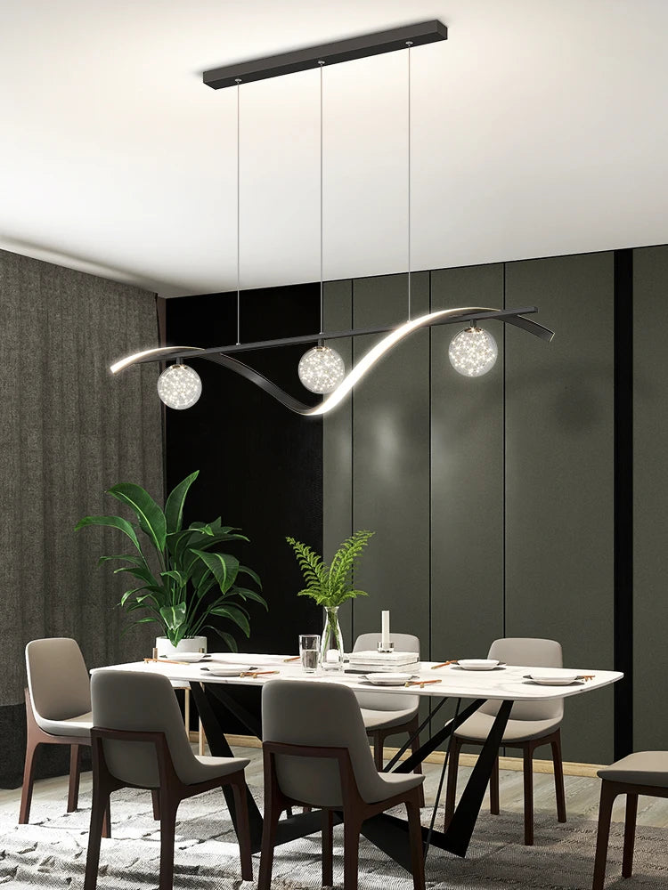 Modern Minimalist LED Pendant Lamps for Dining Room & Kitchen