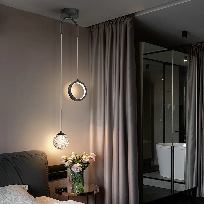 Modern Nordic LED Pendant Light: Perfect for Romantic Living Room and Designer Bedroom Decor