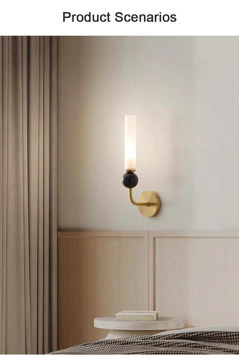 LED Wall Lamp – Luxury Nordic Wall Sconce for Living Room and Bedroom