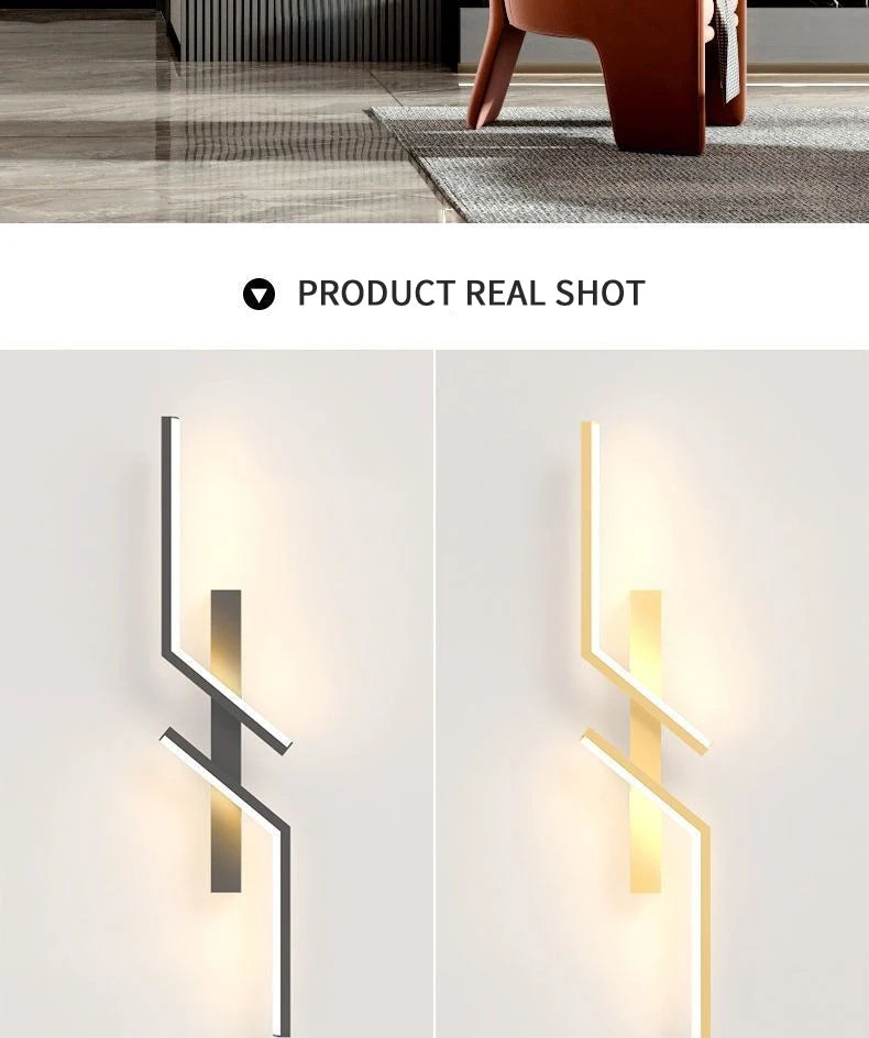 Modern LED Bedside Wall Lamp for Living Room, Bedroom, Stairs, TV Background - Minimalist Interior Wall Light