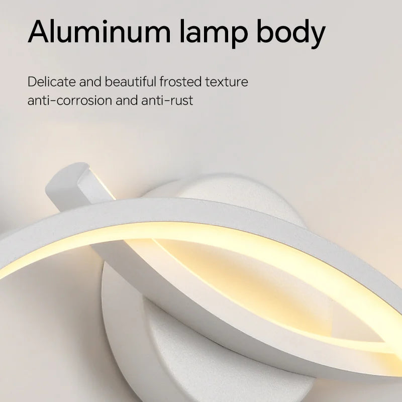 Modern LED Wall Lamp for Living Room TV Background Bedroom Indoor Home Decoration Lighting Fixture