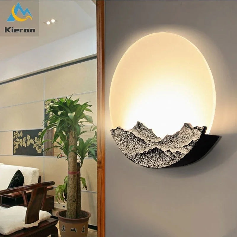 Modern Simple Moon LED Wall Lamp