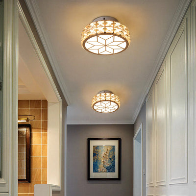 Modern LED Crystal Ceiling Chandelier Lights - Gold Lamp for Kitchen Lustre Decorative Lighting Hanging Ceiling Fixture Luminaires