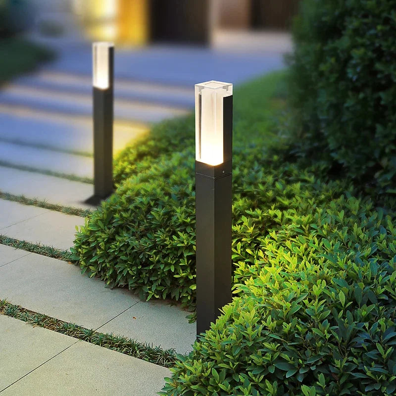 Modern Landscape Path Lights – Outdoor Wired Walkway Lamp for Courtyard and Villa