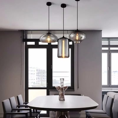 Nordic Hanging Loft Glasslustre Pendant Light for Kitchen Restaurant Bedroom