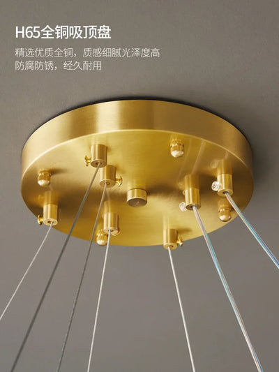 Nordic Luxury Ceiling Lamp: Creative Crystal Ceiling Chandelier Perfect for Living Room, Dining Room, Bedroom