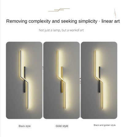 Modern LED Bedside Wall Lamp for Living Room, Bedroom, Stairs, TV Background - Minimalist Interior Wall Light