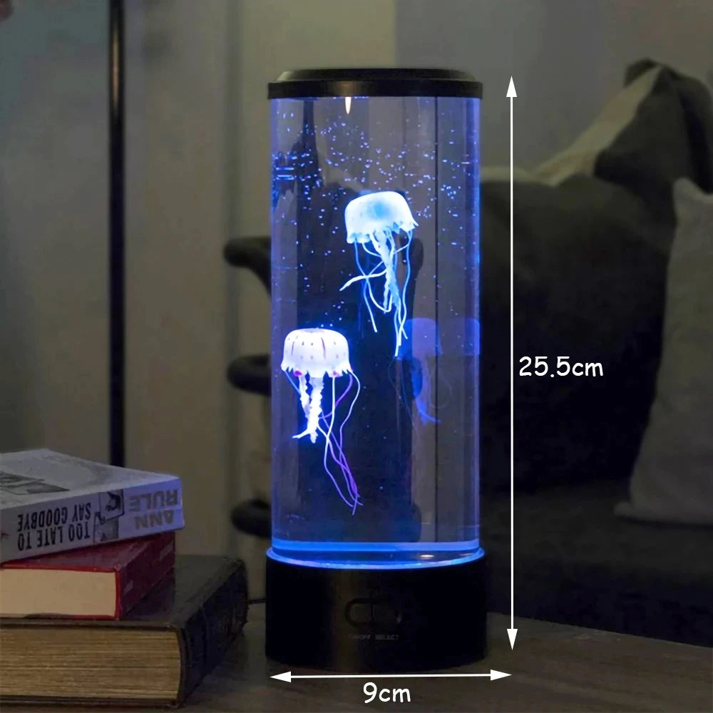 Color Changing Jellyfish Lamp - USB/Battery Powered Night Light for Kids' Bedroom Decor