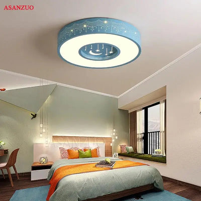 Delightful Illumination: Modern Dimmable LED Children's Ceiling Lights with Remote Control