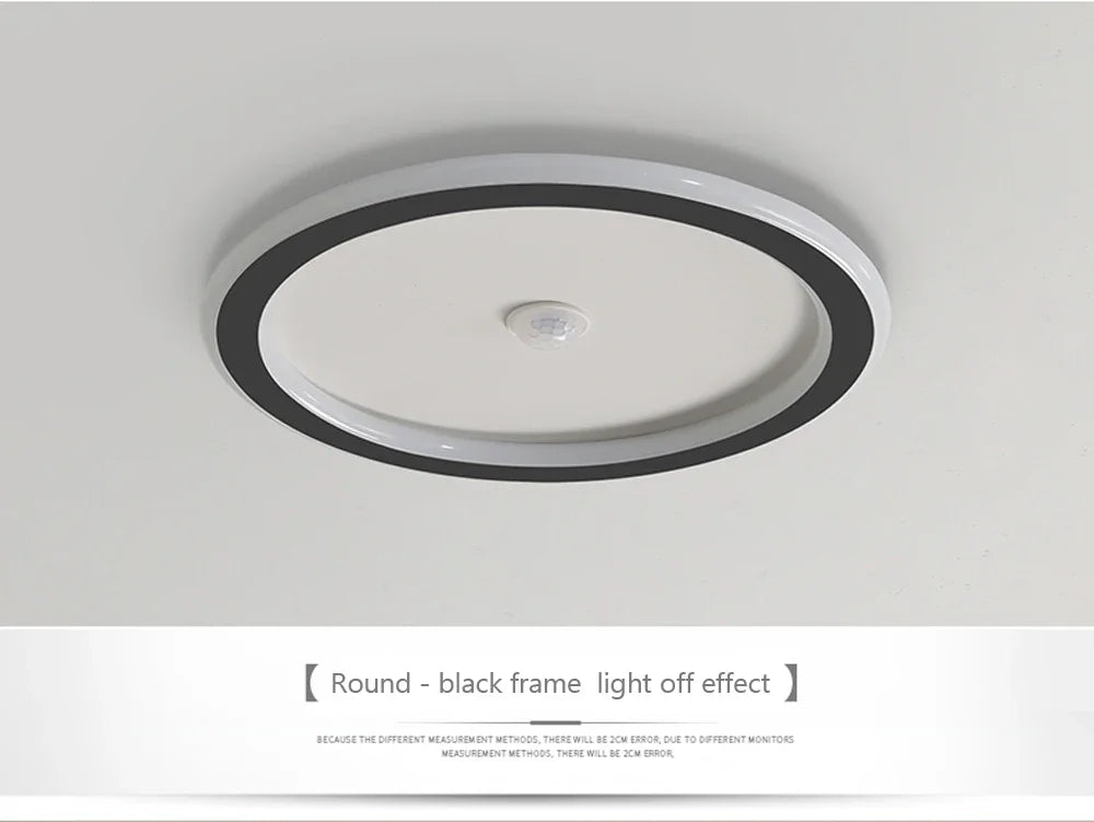 LED Ceiling Light with Motion Sensor – Modern Human Body Induction Lamp for Living Room, Hallway, and Indoor Spaces