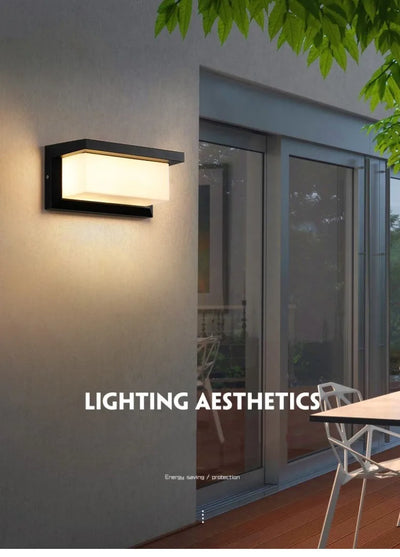 LED Outdoor Wall Light with Motion Sensor – Waterproof IP65