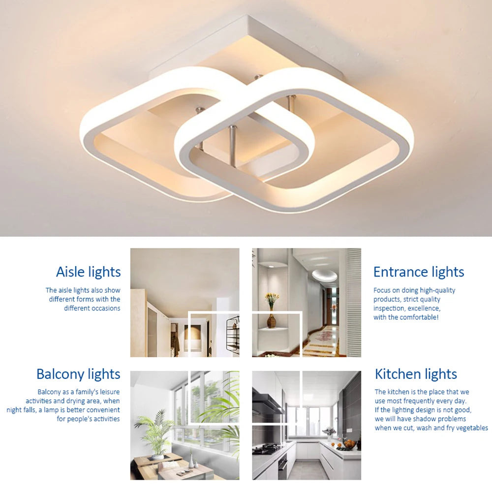 IRALAN LED Ceiling Light – Modern Corridor and Balcony Lamp