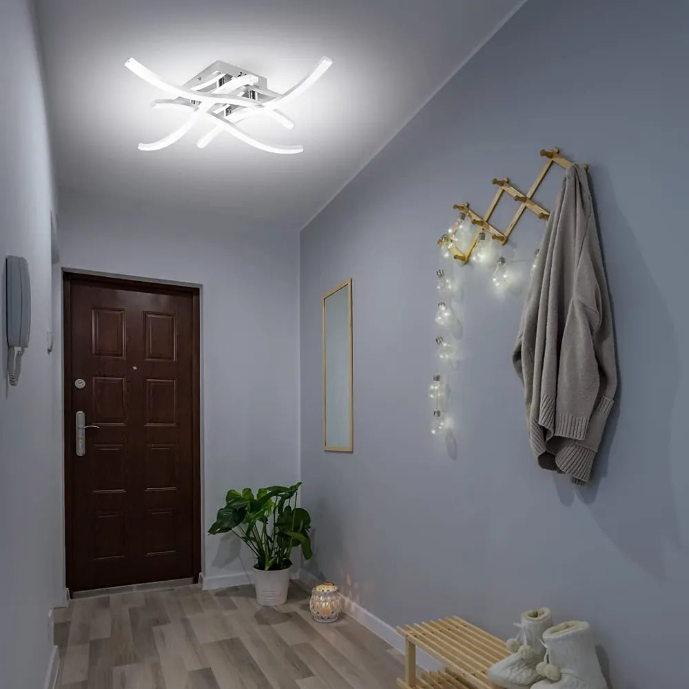 Modern LED Ceiling Light 12W 24W Cold White for Living Room, Dining Room, Bedroom