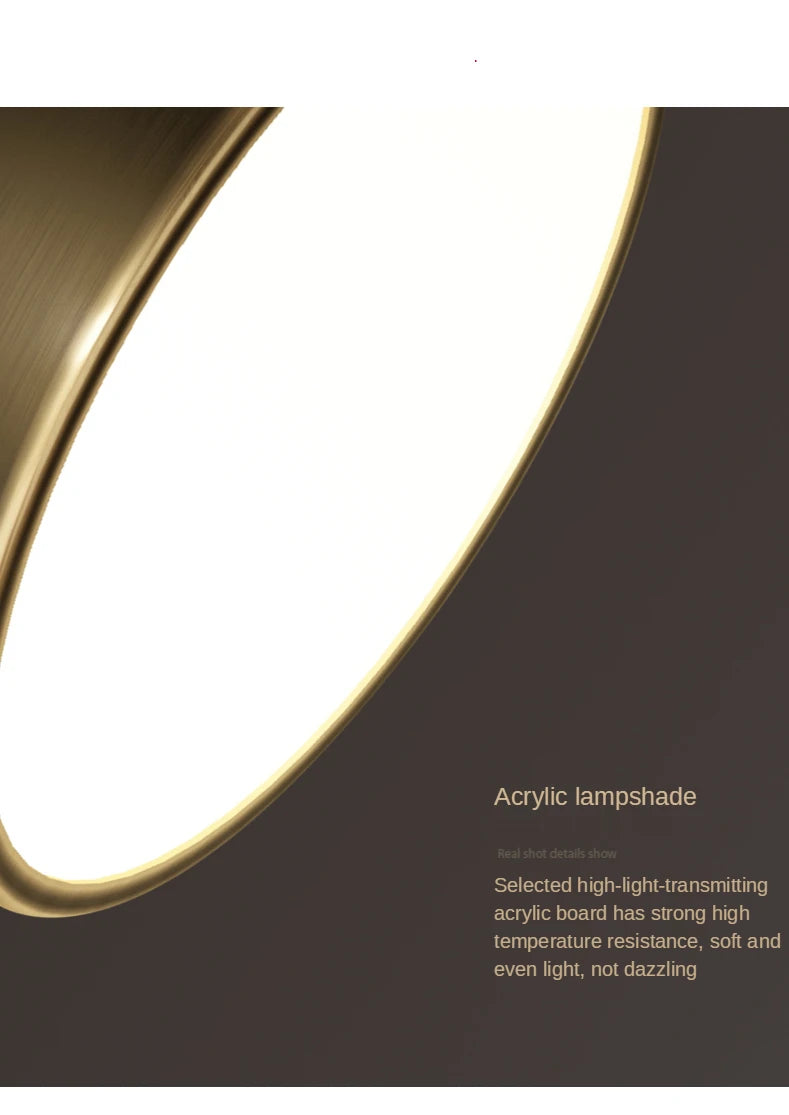 New Gold Ceiling Lamp – A Touch of Nordic Luxury for Your Home