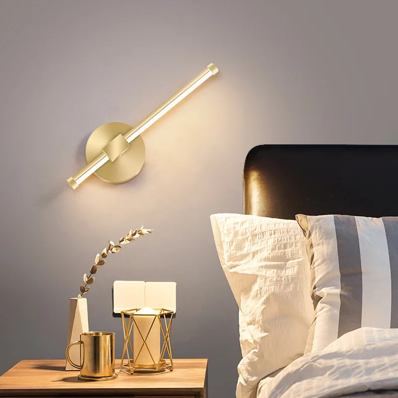 Modern LED Wall Lamp Bedside Sconce for  Living Room Bedroom Hotel Study Home Decor Lighting