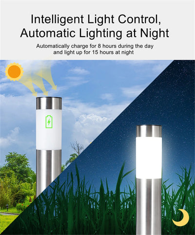 Solar Pathway Lights: LED Outdoor Lighting for Gardens, Patios - 1/2/4 Pack