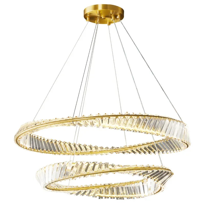 Nordic Luxury Ceiling Lamp: Creative Crystal Ceiling Chandelier Perfect for Living Room, Dining Room, Bedroom