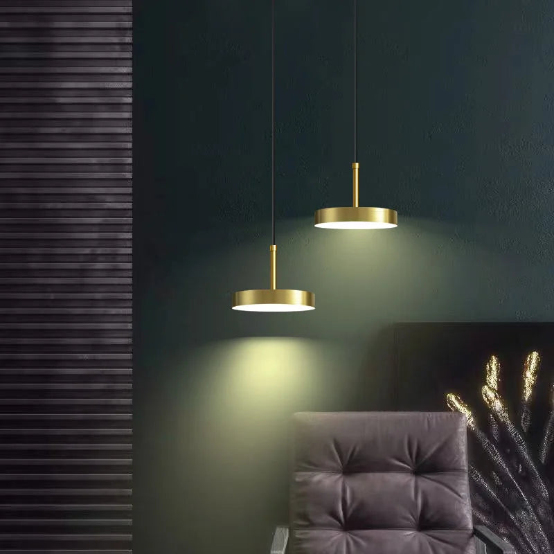 Nordic Modern LED Pendant Lights: Perfect for Bedroom Decor, Suspension Fixtures with Minimalist Design