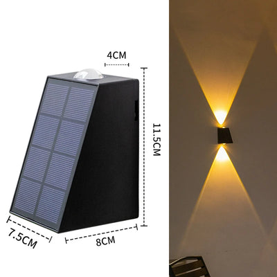 LED Solar Wall Lights: Waterproof Lighting for Villa, Patio, Stair, and Corridor - Perfect Garden Wall Decoration