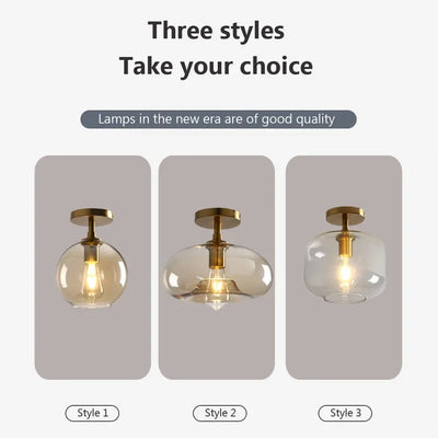 Modern LED Glass Ceiling light Minimalist Cloakroom Balcony Bedroom Dining Room Lamp Indoor lighting