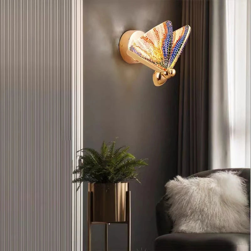 Modern LED Butterfly Wall Lamp: A Touch of Whimsy with Adjustable Lighting