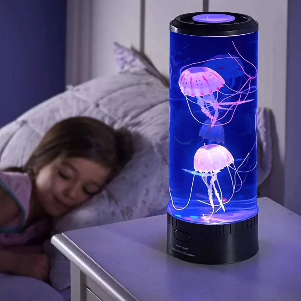 Color Changing Jellyfish Lamp - USB/Battery Powered Night Light for Kids' Bedroom Decor