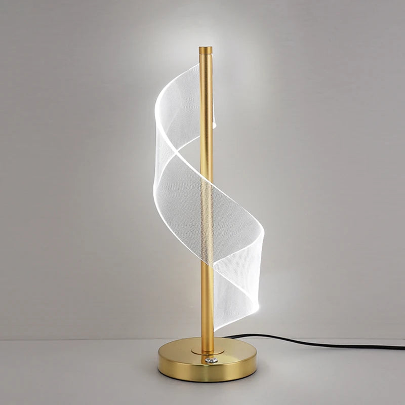 Modern LED Table Lamp - Touch Switch, Dimmable Bedside Light for Bedroom, Living Room, Hotel