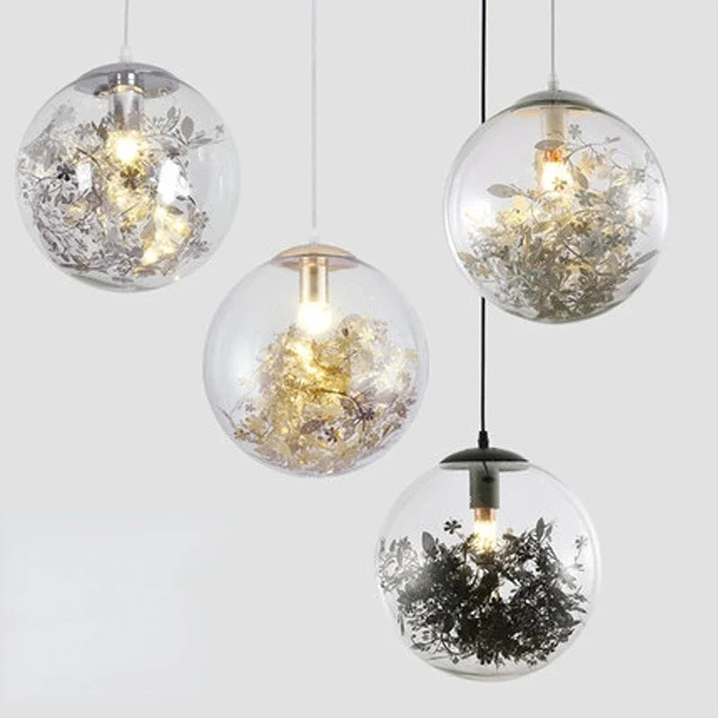 Modern Golden Flower Pendant Lamp for Living Room Bedroom - Sparkle Lighting Ceiling Decoration