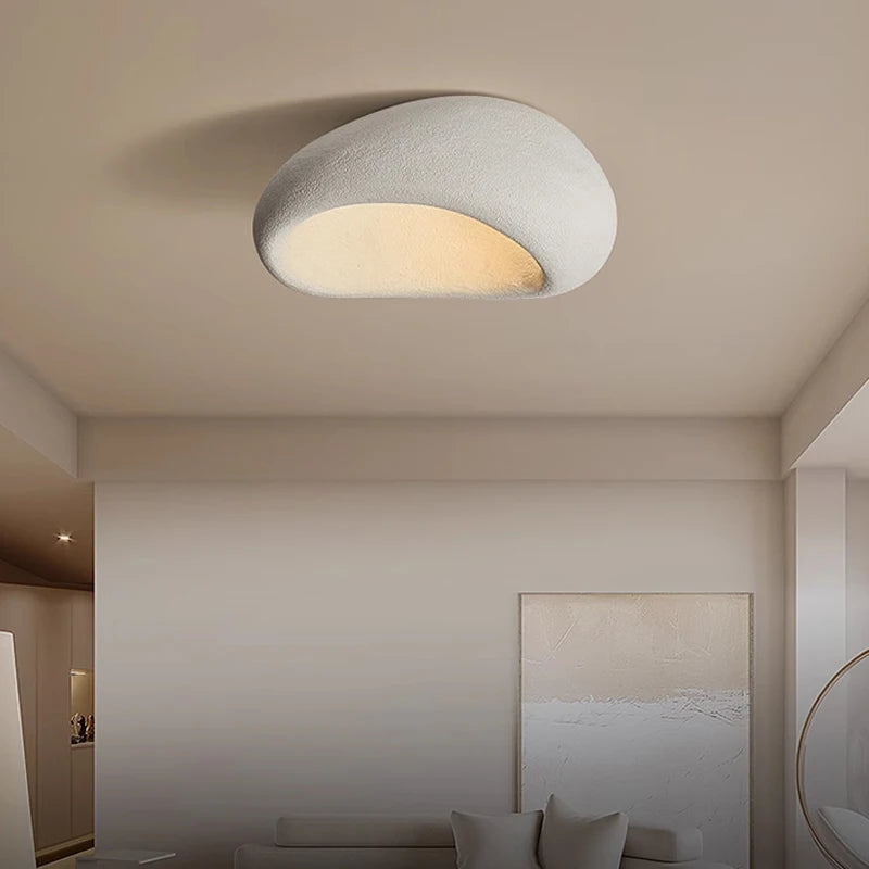 Nordic Minimalist Wabi Sabi LED Ceiling Lamp Bedroom & Living Room Light, Lampara Techo Ceiling Fixture