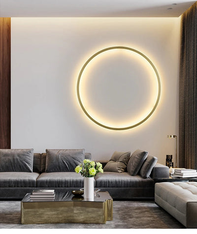 Modern Circle Background Decoration Lamp – LED Wall Light