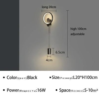 LED Wall Lamp for Hallway, Aisle, Bedroom, and Study