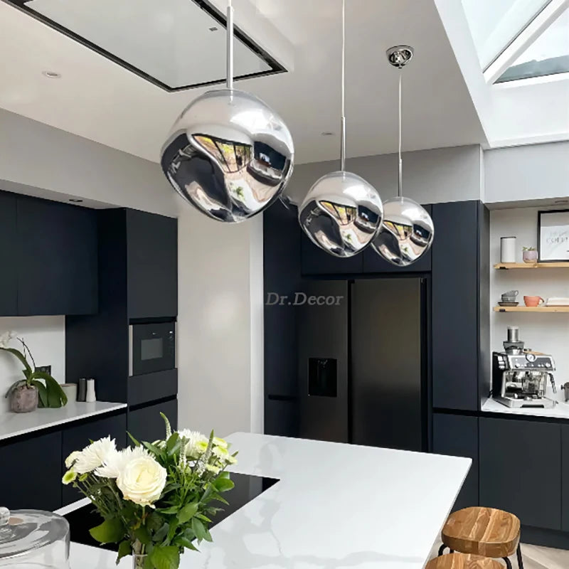 Modern Glass Pendant Light - Stylish Nordic LED Chandelier for Elegant Home Decor