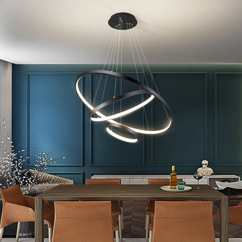 Modern LED Ceiling Chandelier – Stylish Lighting for Villa Living Rooms, Bedrooms, and Dining Areas