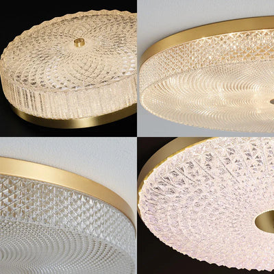 New Light Luxury LED Round Acrylic Ceiling Lamp - Modern Indoor Lighting for Bedroom, Living Room, and Balcony