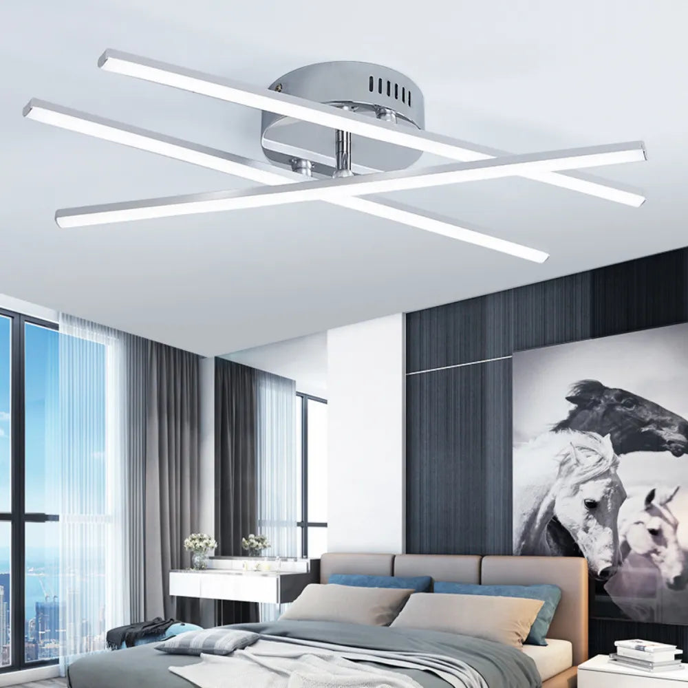 Modern LED Ceiling Light 12W 24W Cold White for Living Room, Dining Room, Bedroom