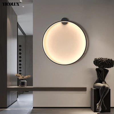 Modern Circle Background Decoration Lamp – LED Wall Light