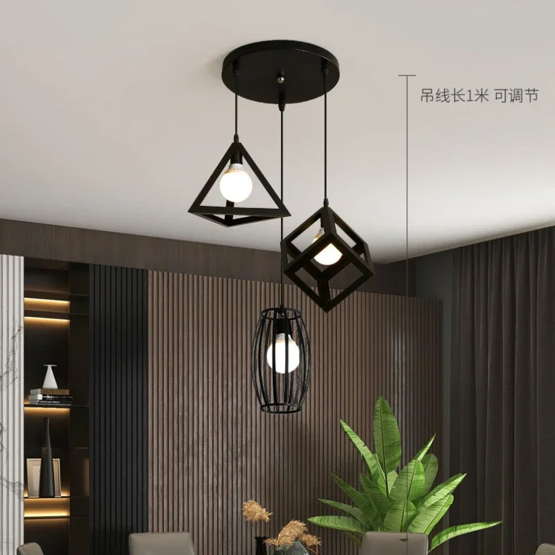 Sleek Modern Pendant Light: Minimalist LED Chandelier for Indoor Dining, Living Room, Bedroom, Bar Counter