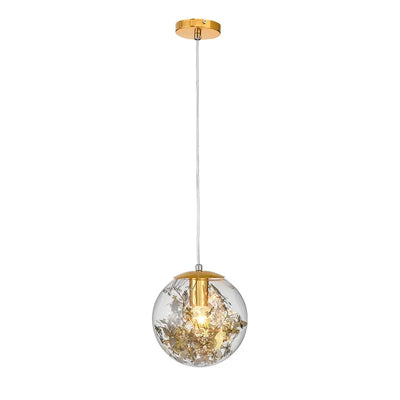 Modern Golden Flower Pendant Lamp for Living Room Bedroom - Sparkle Lighting Ceiling Decoration