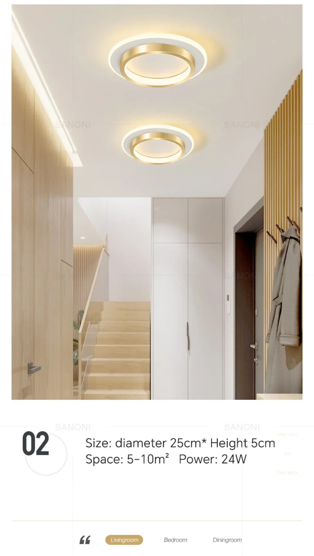 Modern LED Aisle Ceiling Light – Illuminate Your Spaces