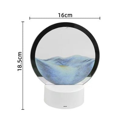 Creative Quicksand Table Lamp: LED 3D Hourglass Deep Sea Sandscape Lamp for Home Décor and Gifts