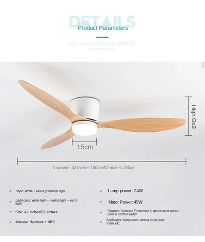 Modern LED Ceiling Fan Light – Stylish Efficiency for Your Home