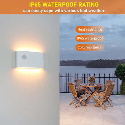 Modern LED Outdoor Motion Sensor Waterproof Wall Lamp - Garden and Courtyard Lighting