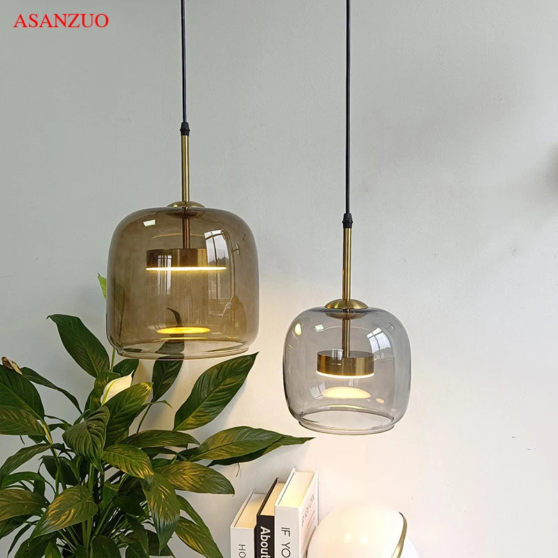 Modern Glass Design LED Pendant Lights For Indoor Lighting  Ideal for Kitchen and Restaurant