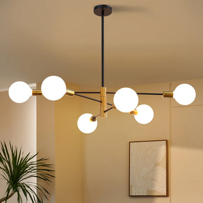 Modern Nordic LED Ceiling Chandelier - Stylish Lighting for Living and Dining Rooms