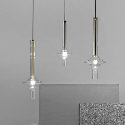 Modern Glass Pendant: Nordic Charm & Dimmable Light for Any Room