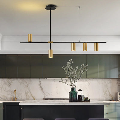 Modern LED Chandelier: Sleek & Functional for Kitchen, Living & More